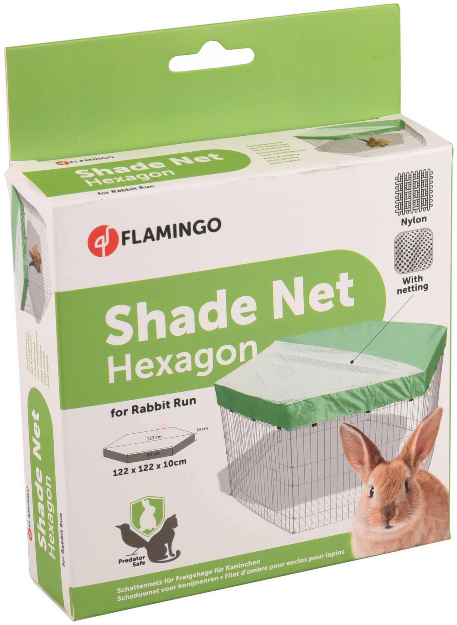 Flamingo Shade net Hexagon Green