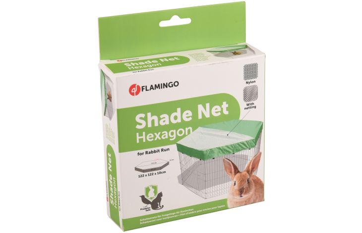 Flamingo Schaduwnet Hexagon Groen