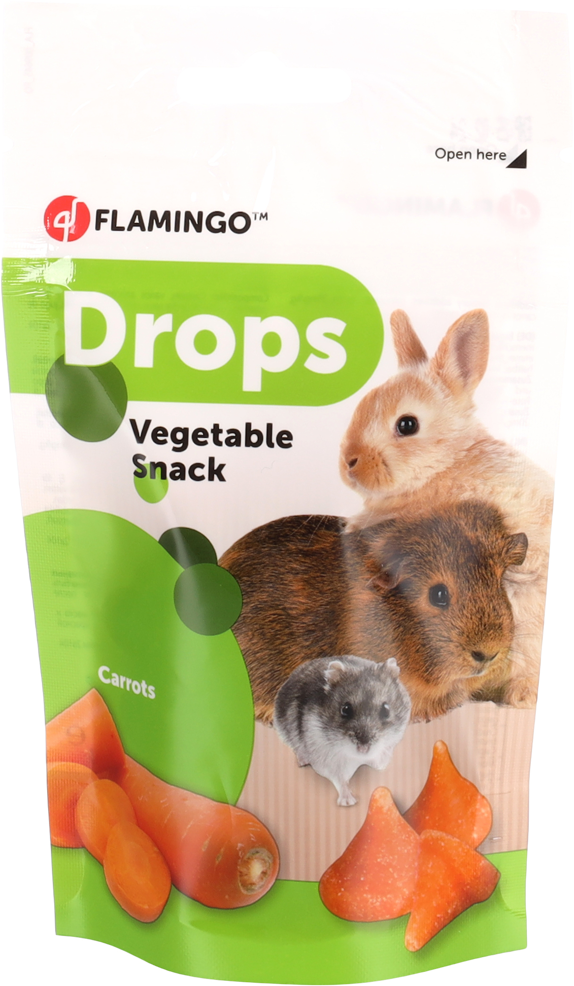 Flamingo Snacks Drops with carrot 