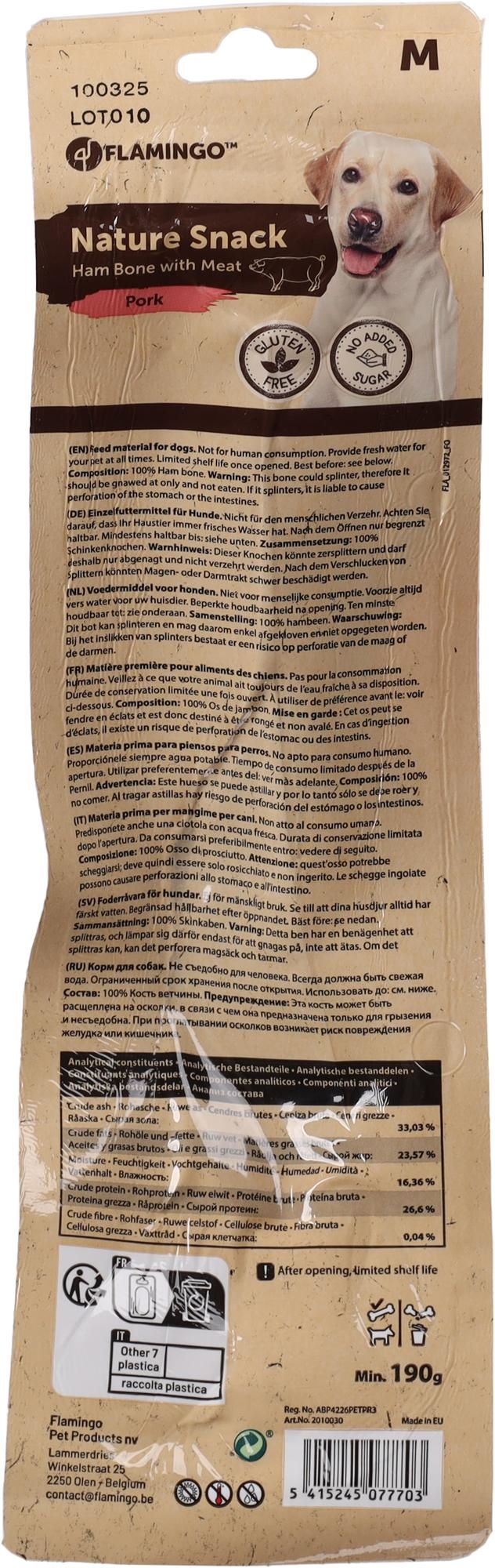 Flamingo Snacks Nature Ham bone Bone