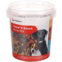 Flamingo Chew'n Snack Koekje met kip & rijst & met rund Meerkleurig