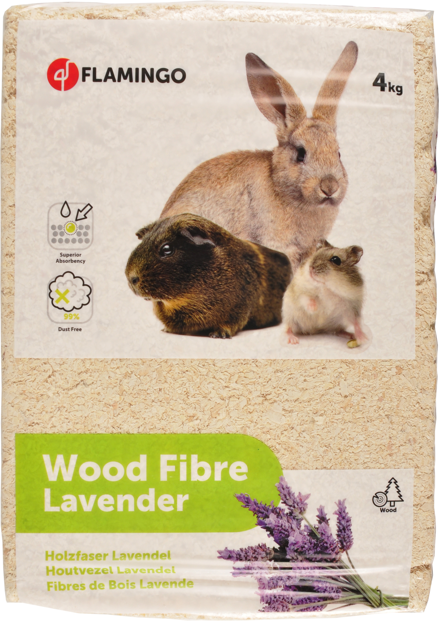 Flamingo Holzfaser mit Lavendelduft 