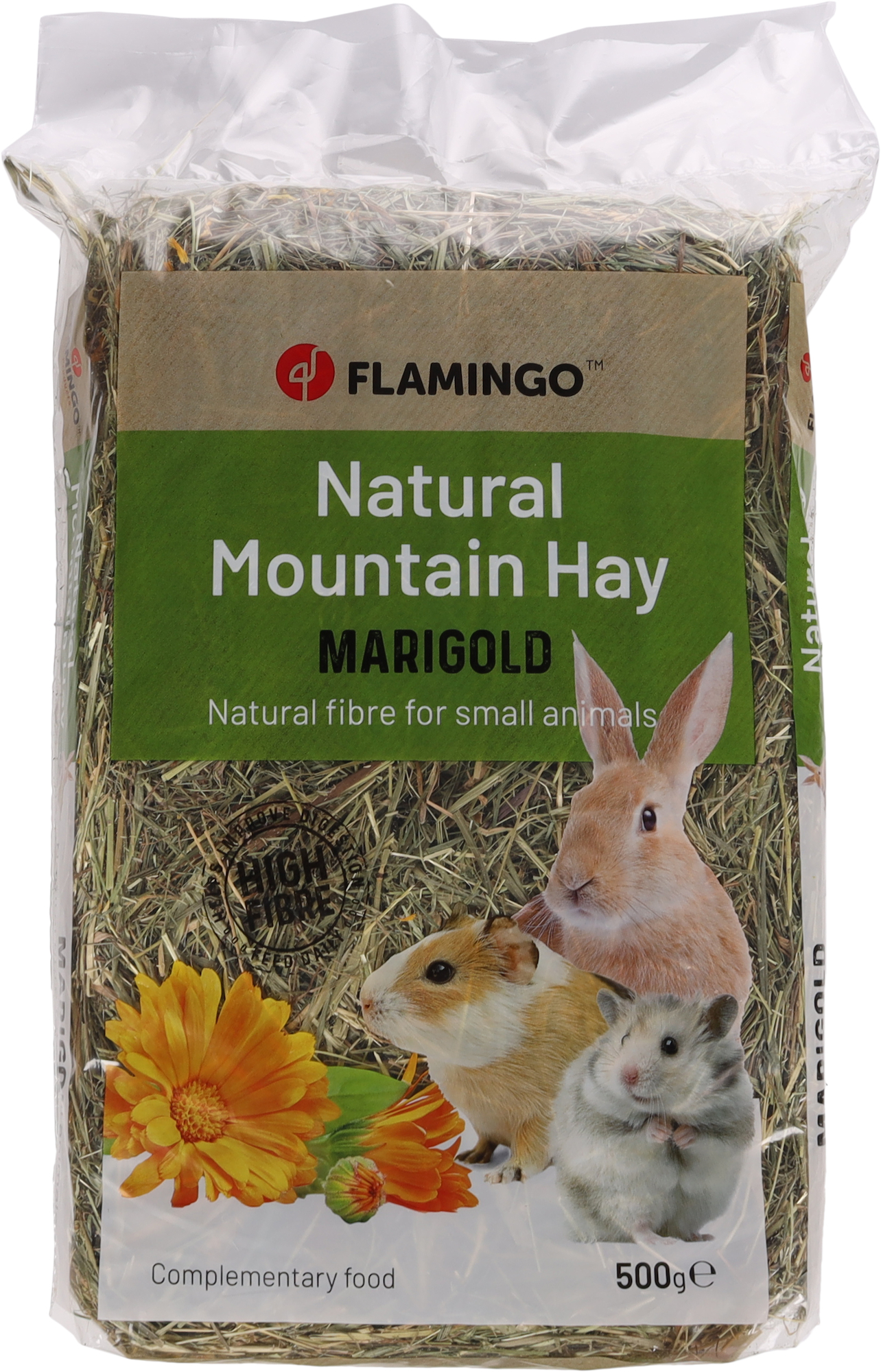 Flamingo Snacks Mountain hay with marigold 