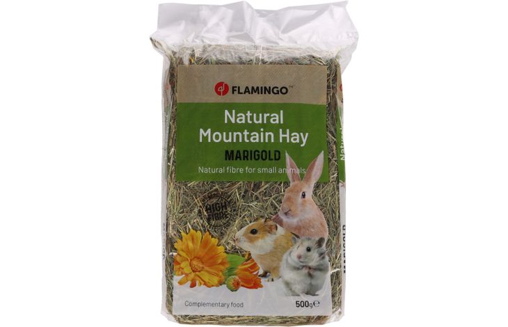 Flamingo Snacks Mountain hay with marigold 