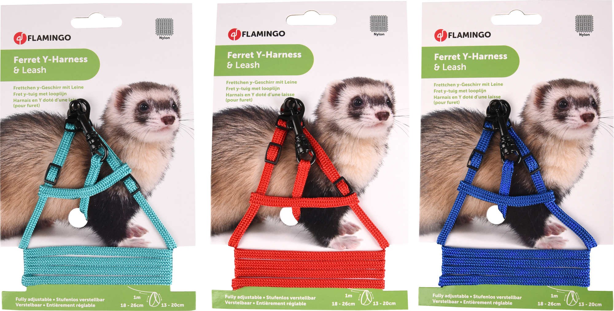 Flamingo Harness with leash Multiple colours