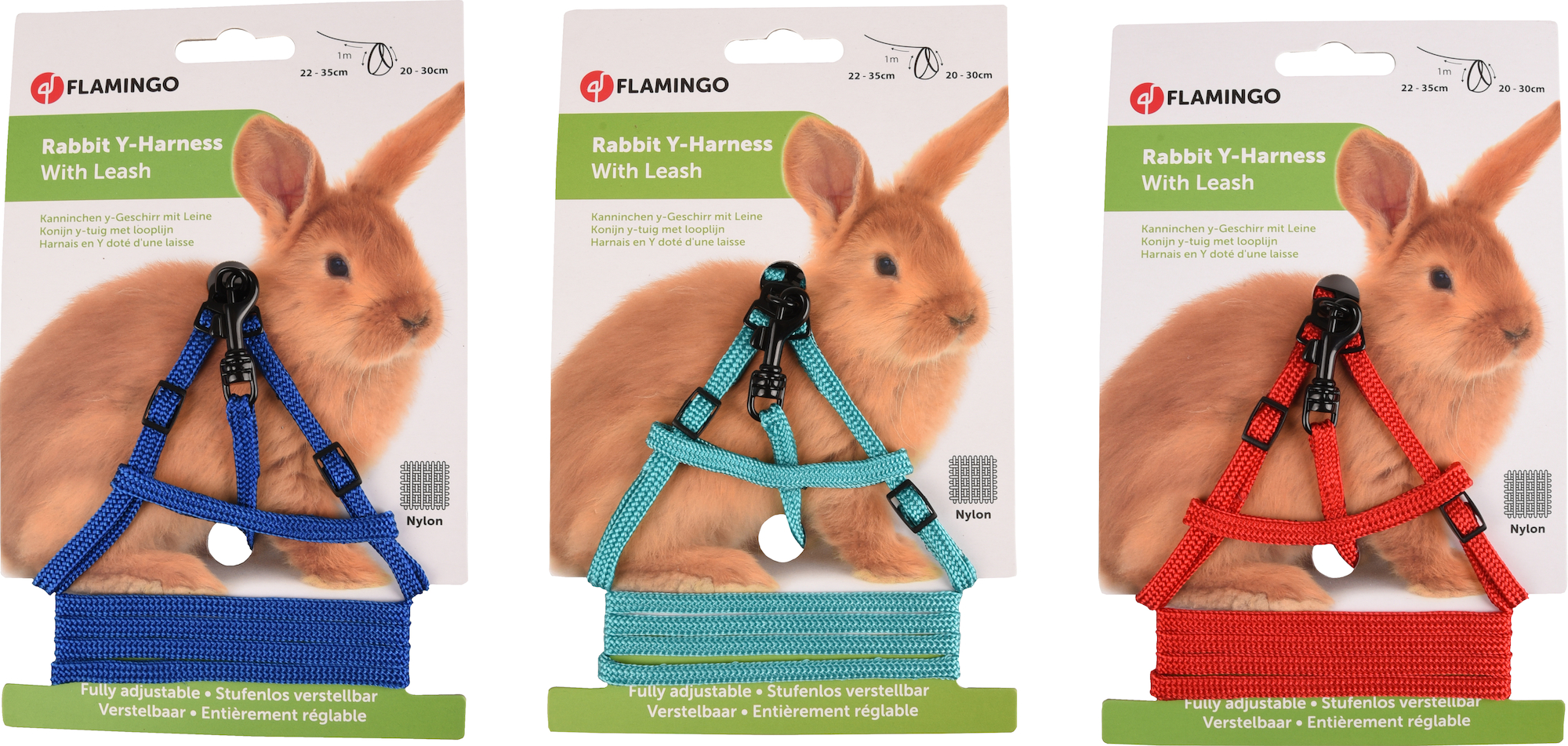 Flamingo Harness with leash Multiple colours