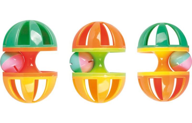 Flamingo Toy Jimmy Rattle with ball Multiple colours