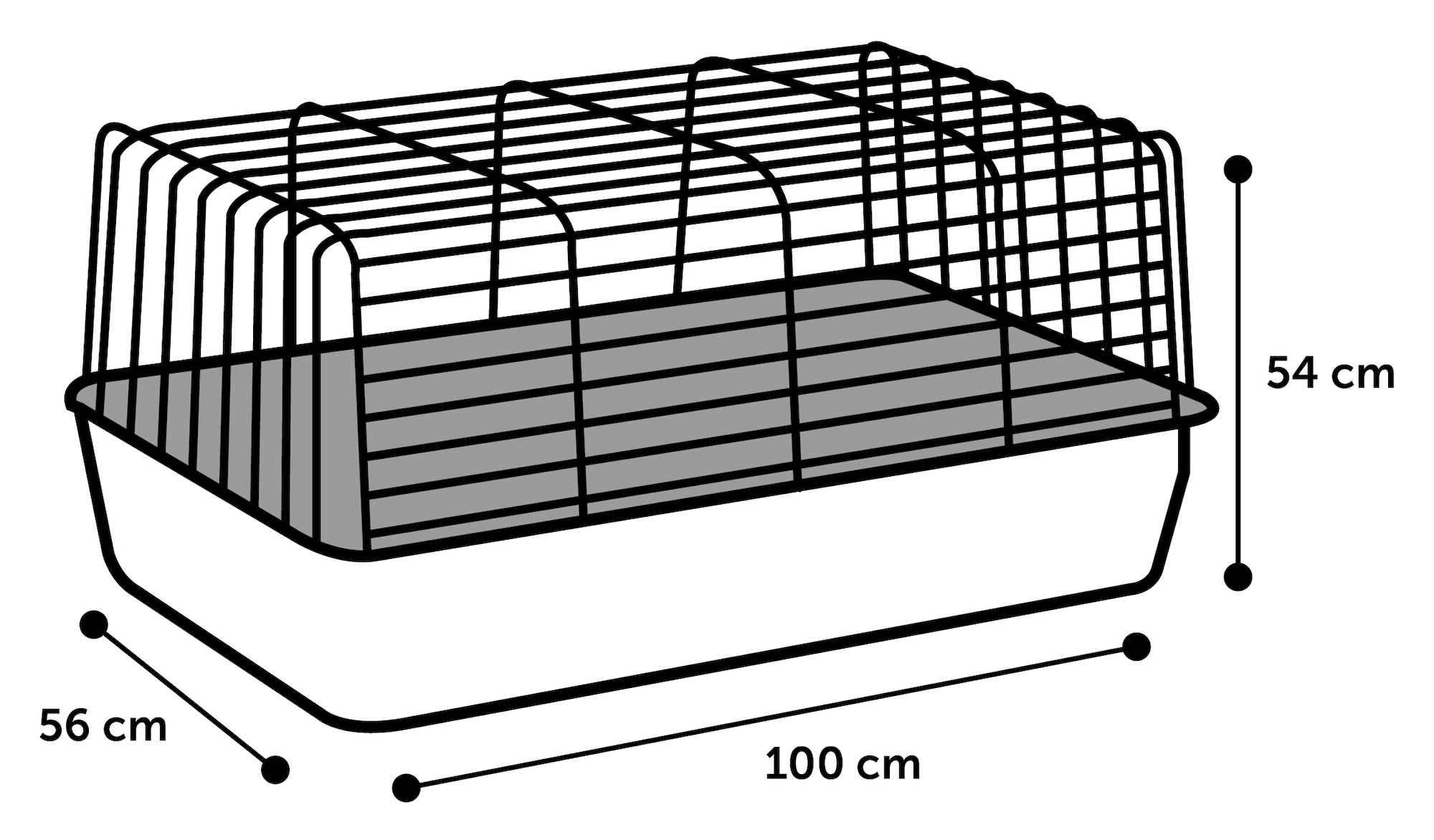 Flamingo Cage Sprinters Black Ivory