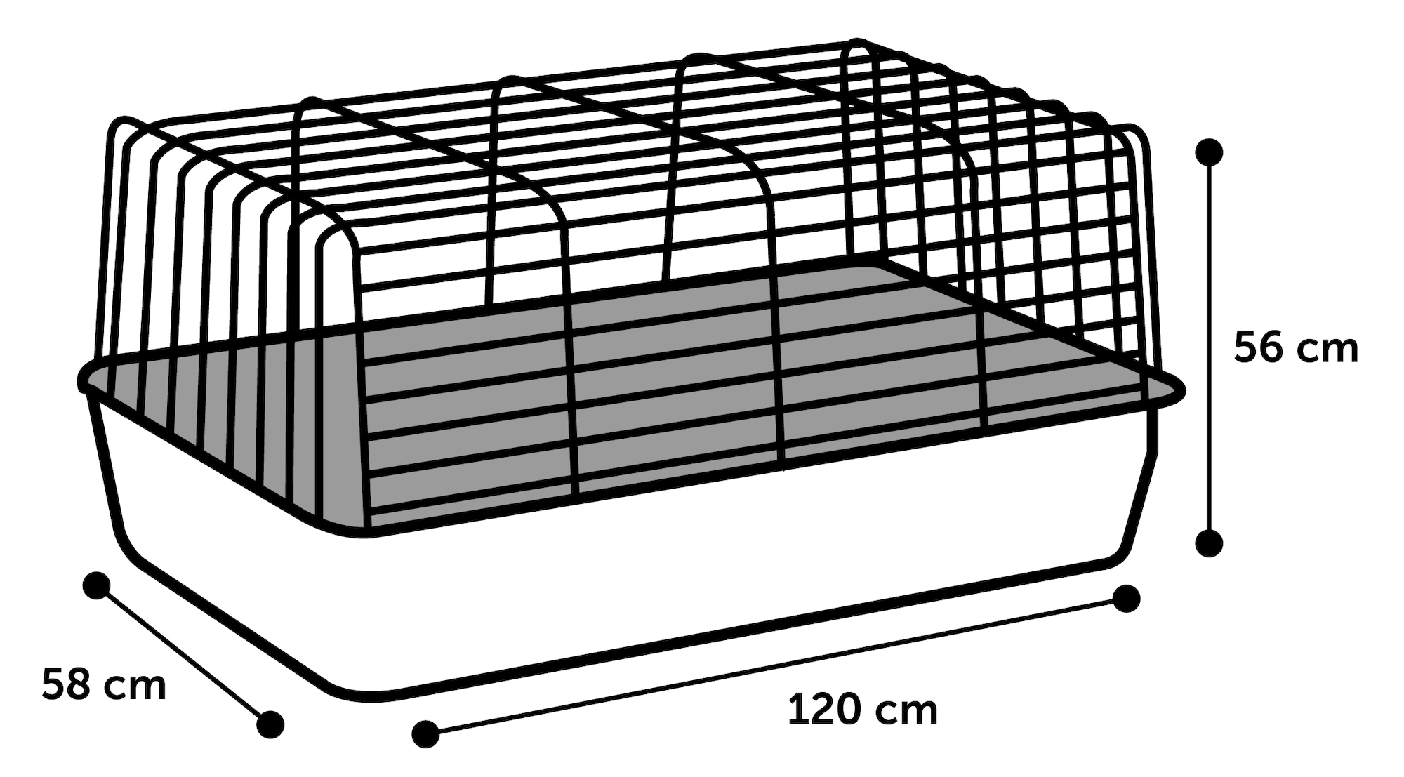 Flamingo Cage Sprinters Black Ivory