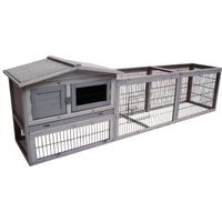 Flamingo Rabbit hutch Jumbo Cottage Grey