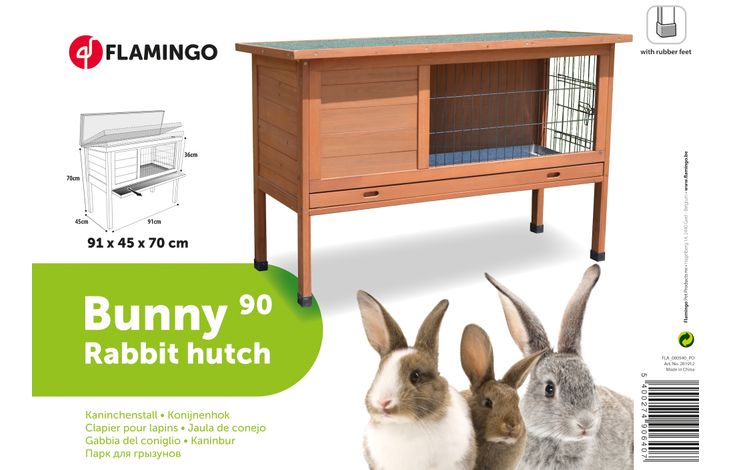 Flamingo Rabbit hutch Bunny Classic Brown