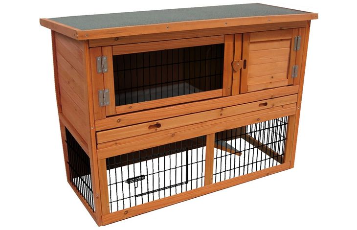 Flamingo Rabbit hutch Loft Classic  Brown