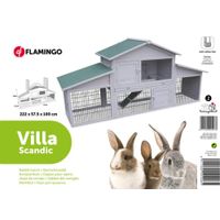 Flamingo Casetta per conigli Villa Scandic Grigio