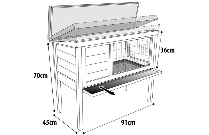 Flamingo Conejera para conejo Bugs Cottage Gris