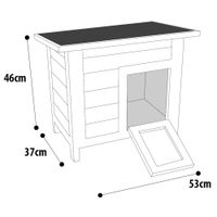 Flamingo Rabbit hutch Domo Classic Brown