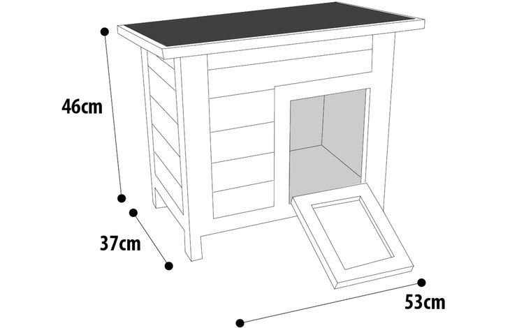 Flamingo Rabbit hutch Domo Classic Brown