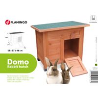Flamingo Rabbit hutch Domo Classic Brown