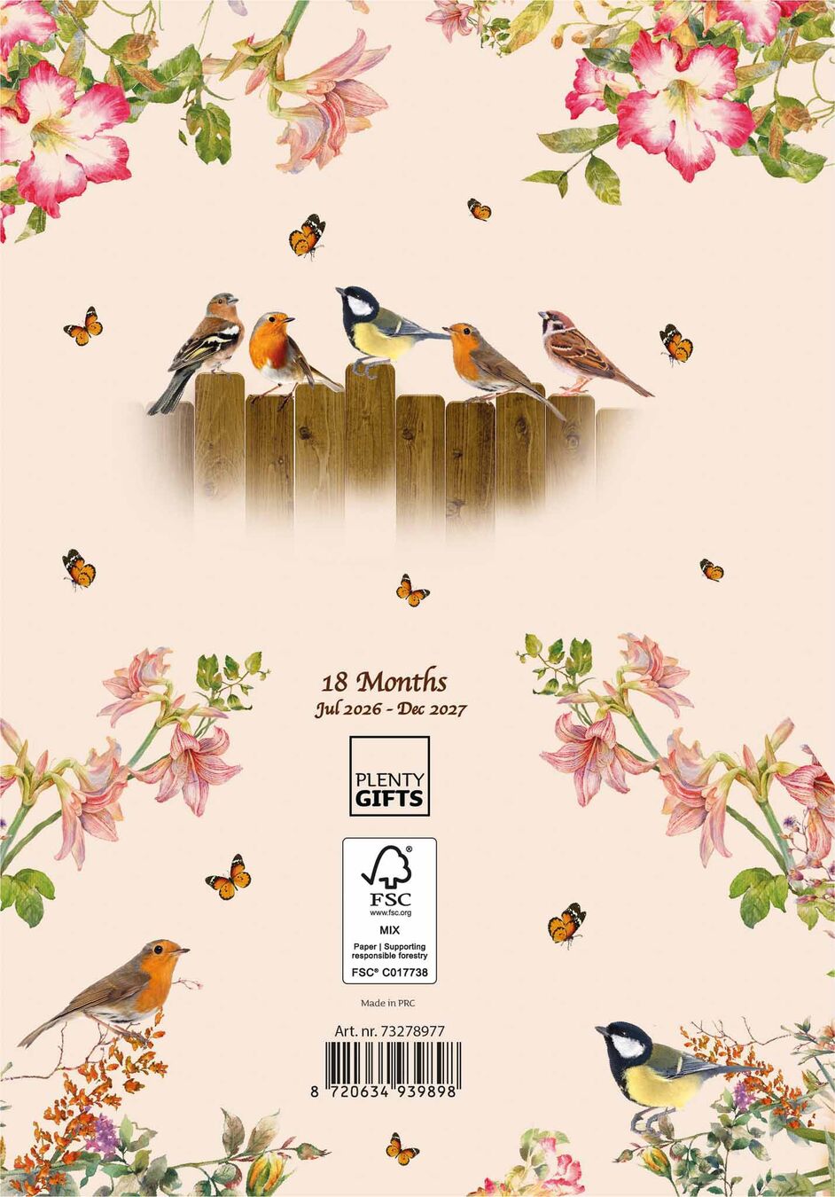 Plenty Gifts Agenda 27 Garden Birds pg