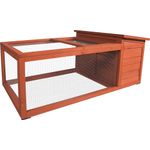 Kaninchenstall Atto Classic Braun