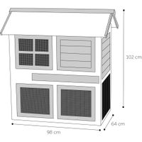 Flamingo Rabbit hutch Snug Urban Brown