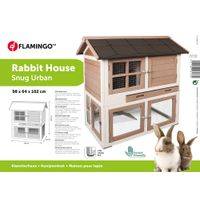 Flamingo Rabbit hutch Snug Urban Brown