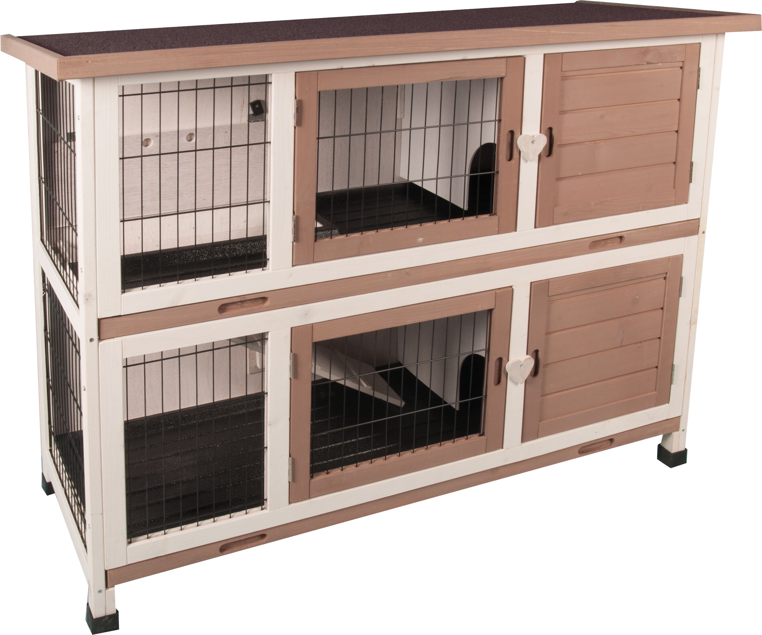 Flamingo Rabbit hutch Combi 2 Urban Brown