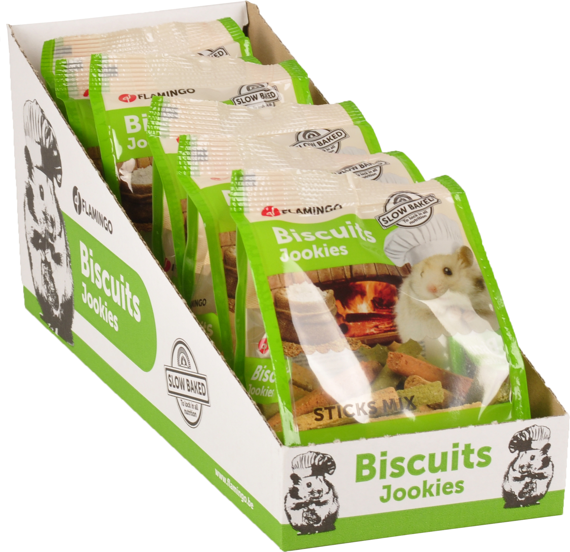 Flamingo Snacks Jookies Gebacken Stick 