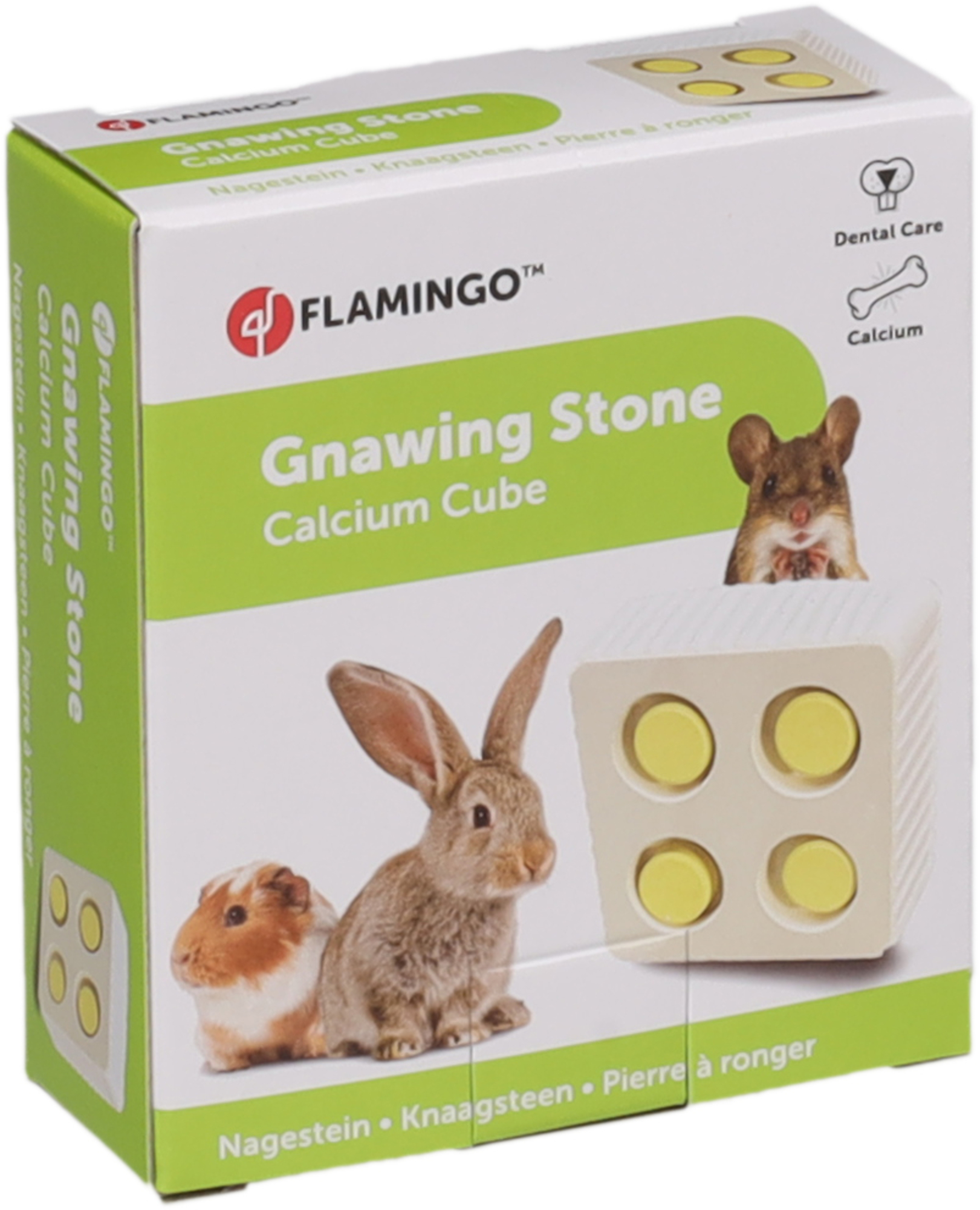 Flamingo Snacks Calcium Gnawing stone Yellow & White