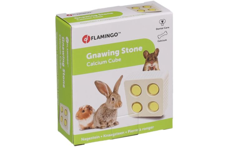 Flamingo Snacks Calcium Gnawing stone Yellow & White