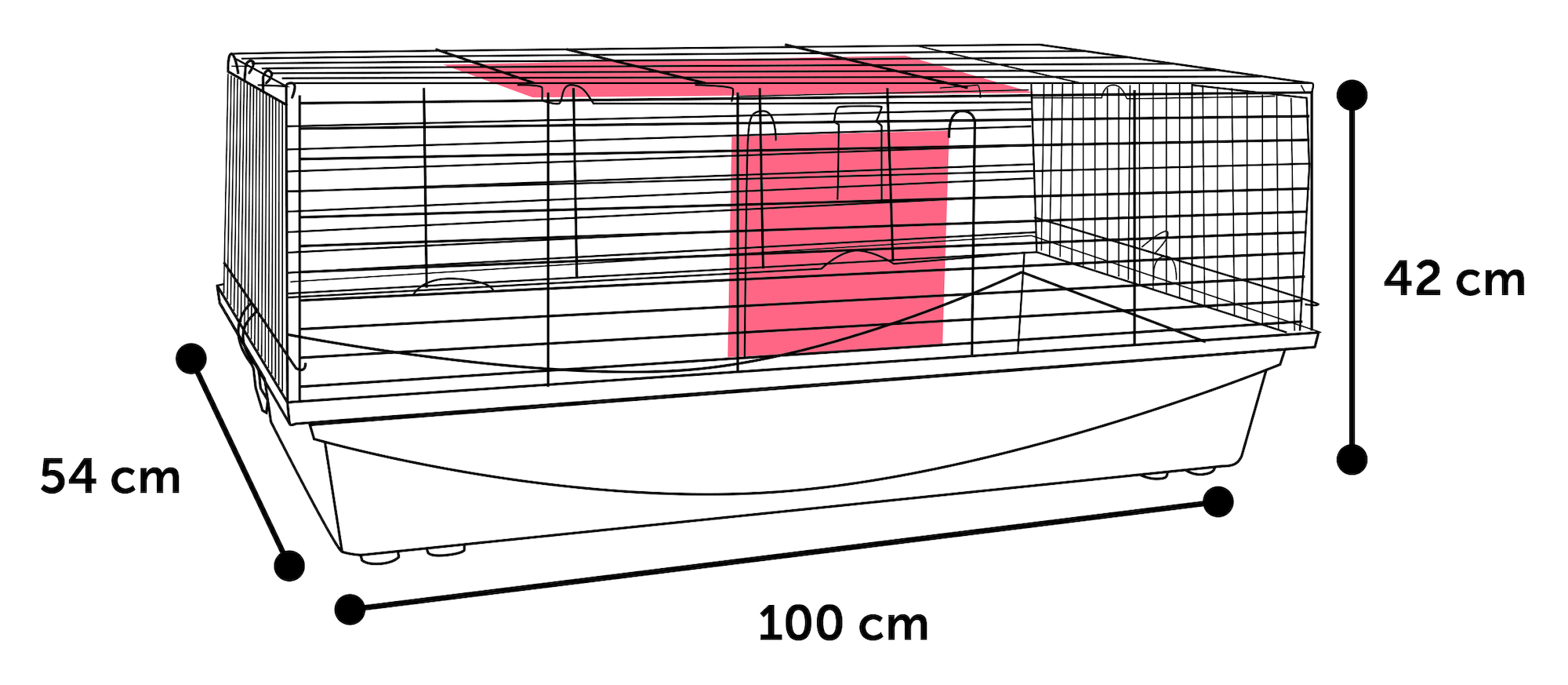 Flamingo Cage Eppo Silver Black