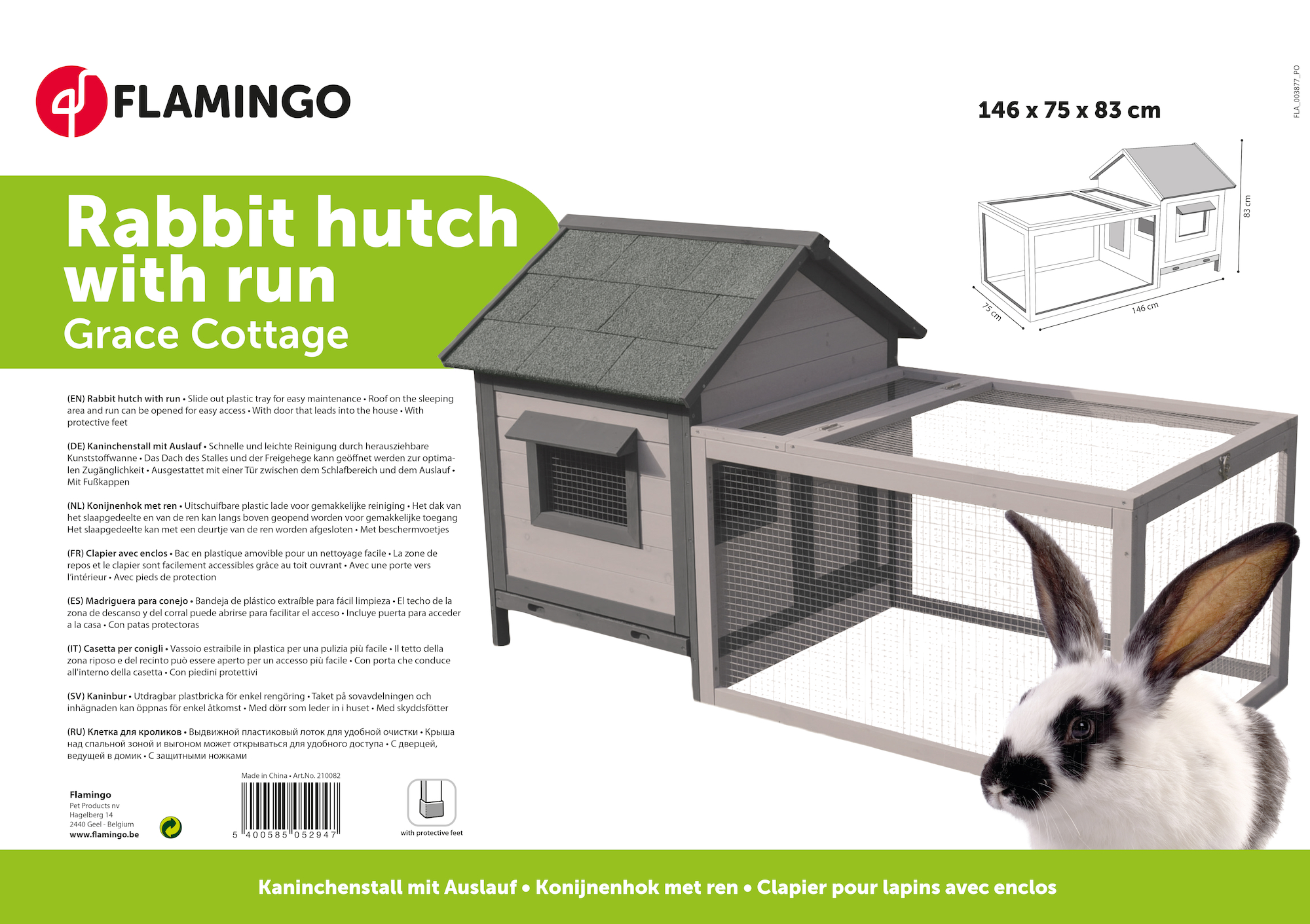 Rabbit cottage indoor hutch best sale