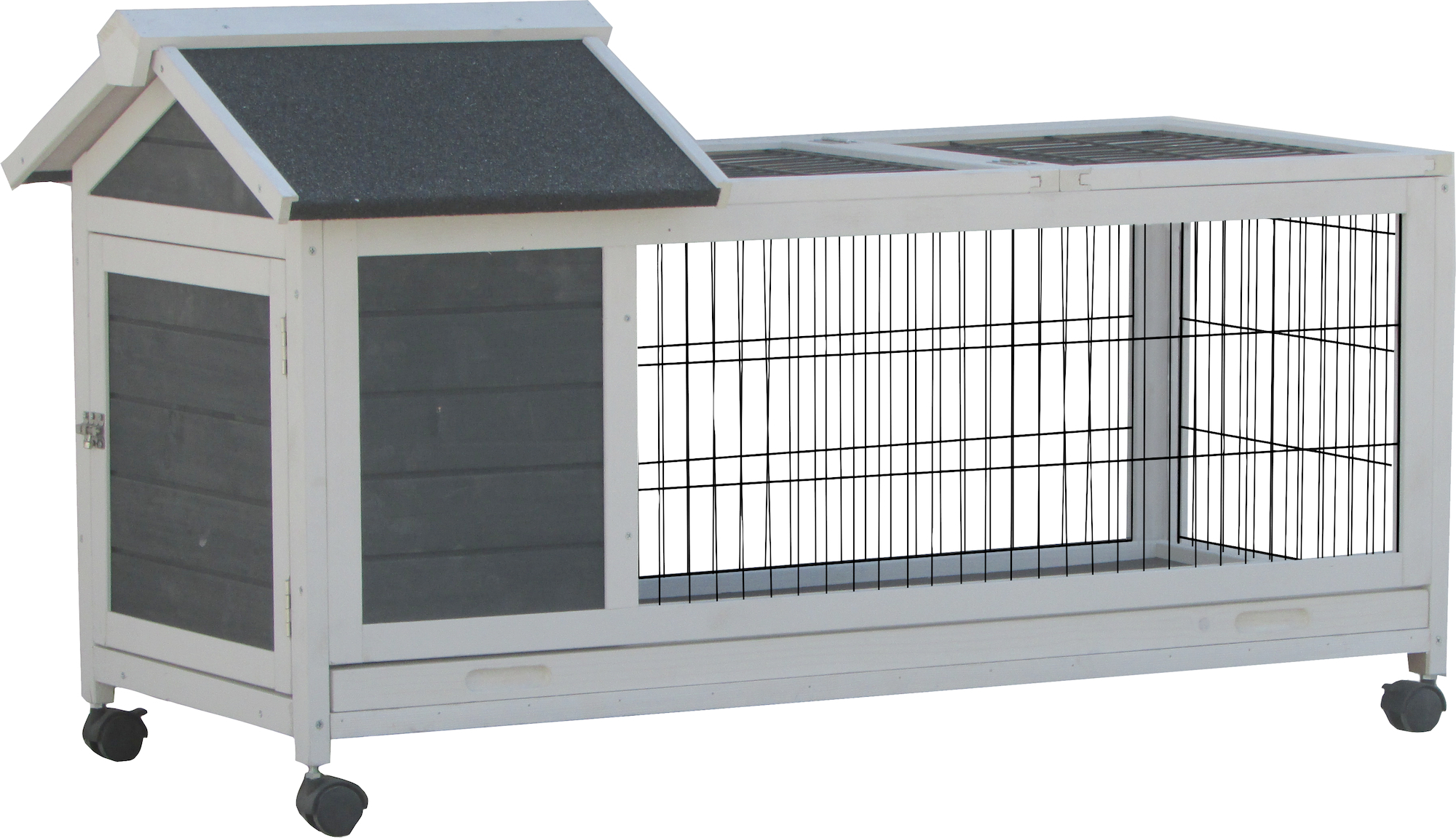 Grey rabbit outlet hutch