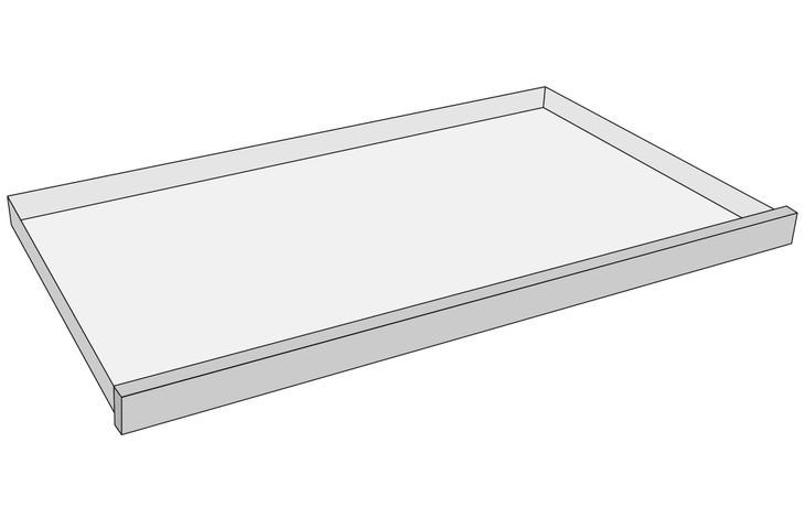 Flamingo Spare tray Honey Rustic Black