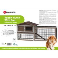 Flamingo Konijnenhok Sunshine Urban Bruin