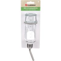 Flamingo Drinkfles Athina Transparant & Zilver