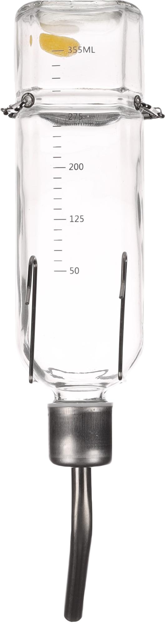 Flamingo Drinking bottle Athina Transparent & Silver