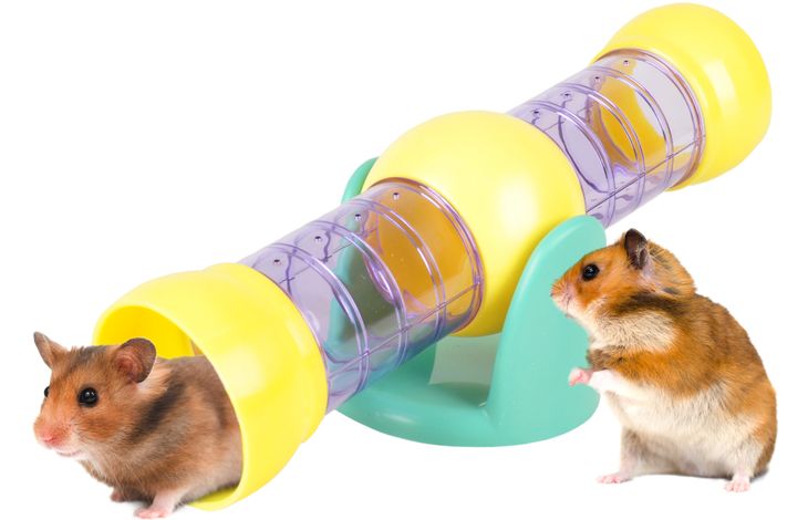 Flamingo Tunnel Bertrand Tunnel & Wippe Gelb