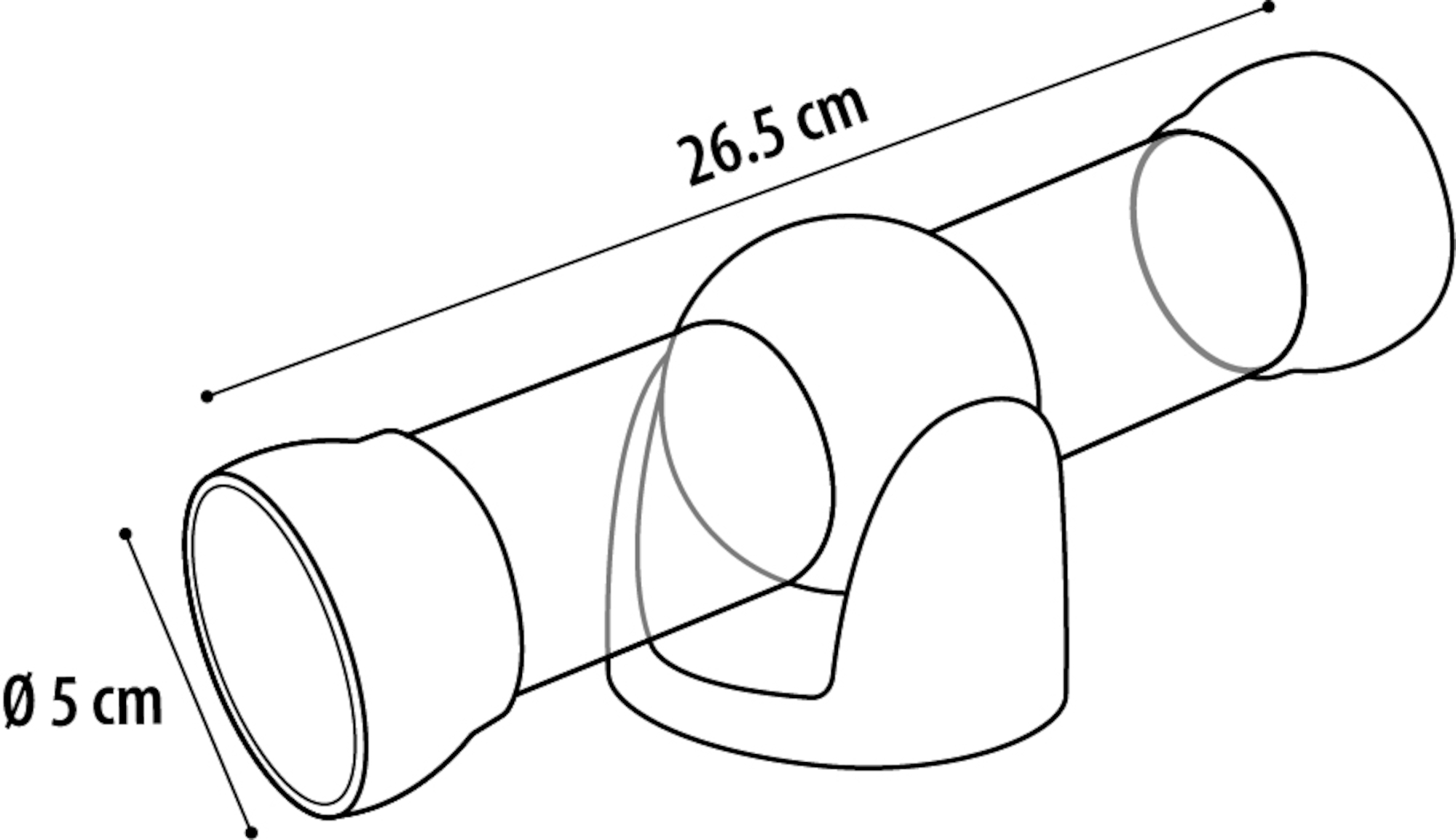 Flamingo Tunnel Bertrand Tunnel & Wippe Gelb