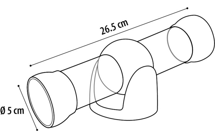 Flamingo Tunnel Bertrand Tunnel & Wippe Gelb