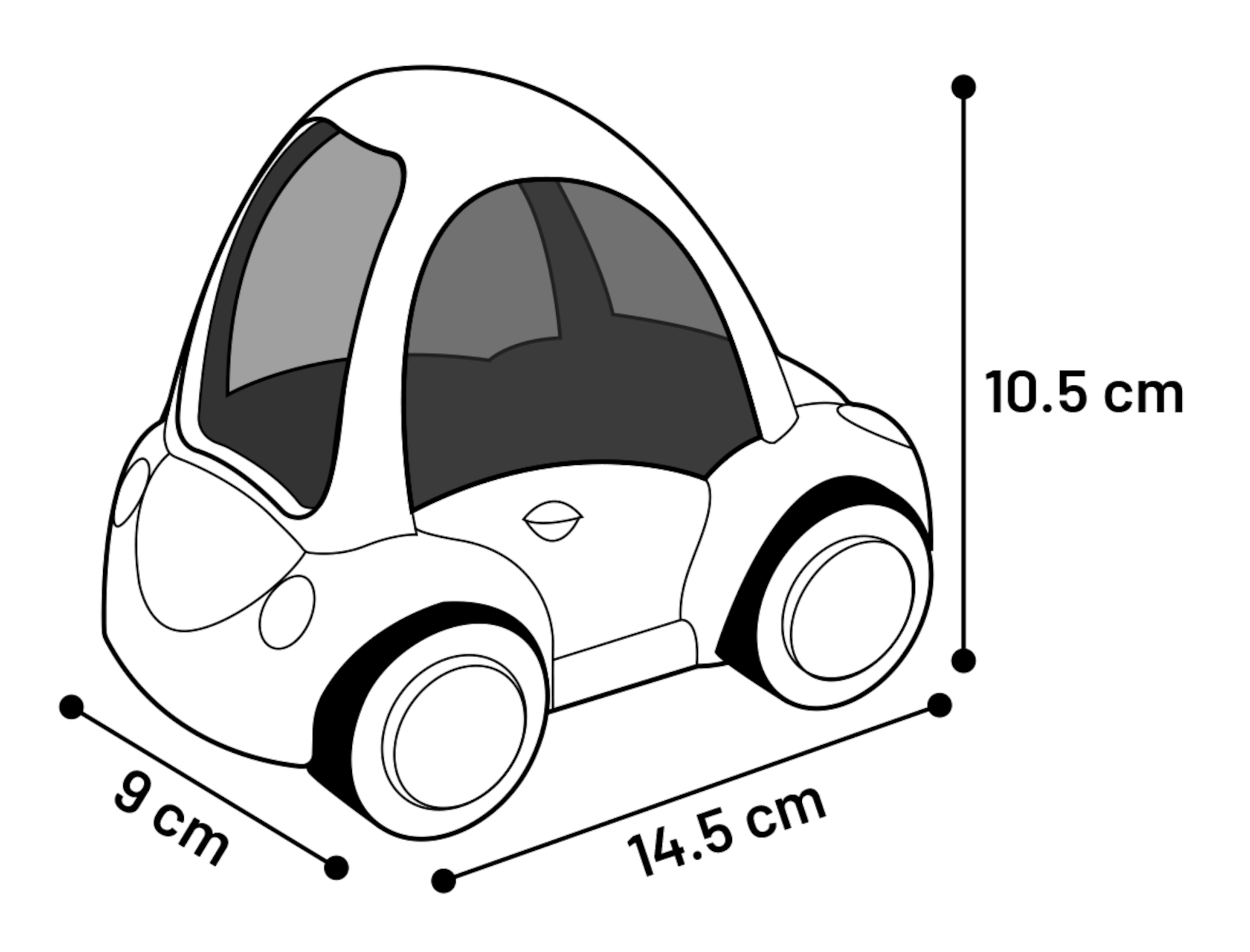Flamingo Toy Bertrand Car Blue