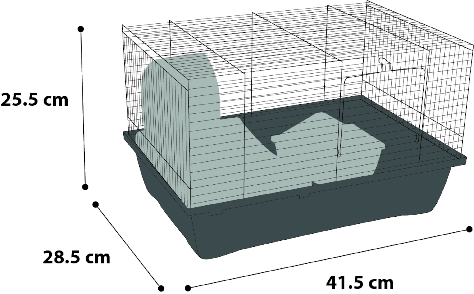 Flamingo Cage Enzo 1 Bordeaux Black