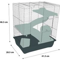 Flamingo Cage Enzo 3 Bordeaux Black