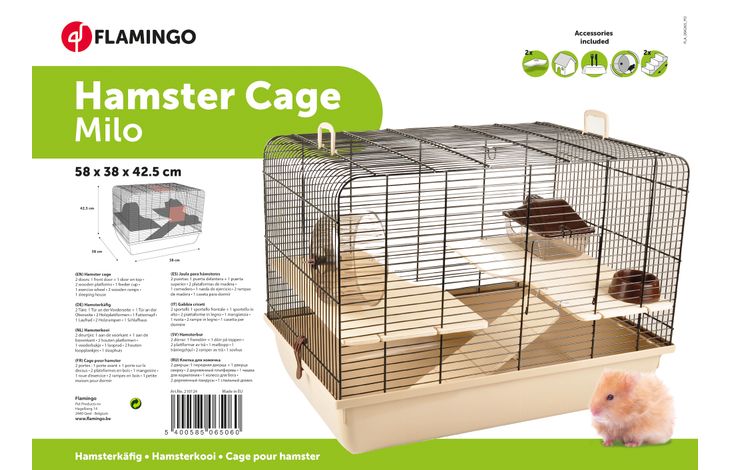 Flamingo Kooi Milo 2 Beige Zwart