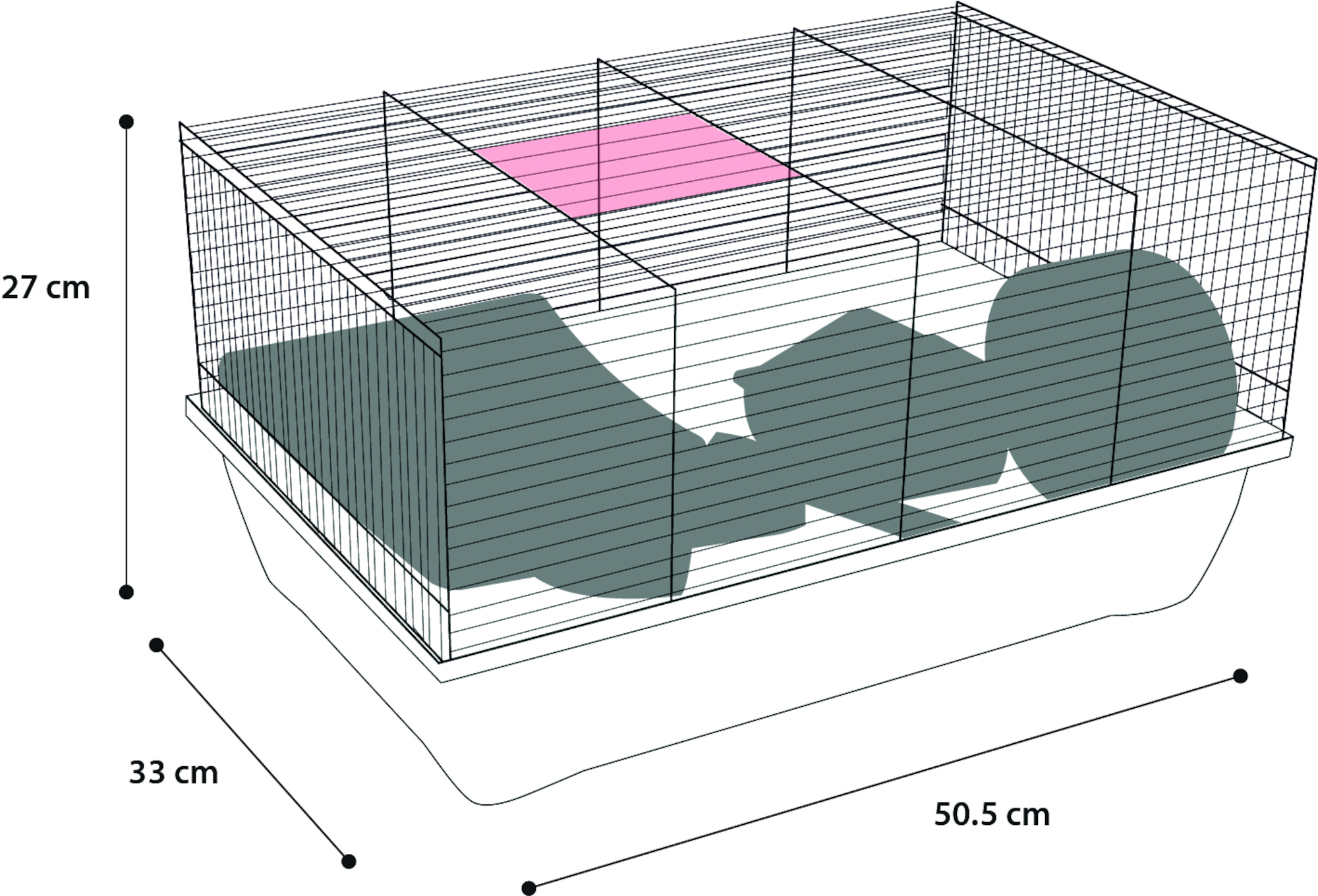 Flamingo Cage Jaro 1 Blue Black