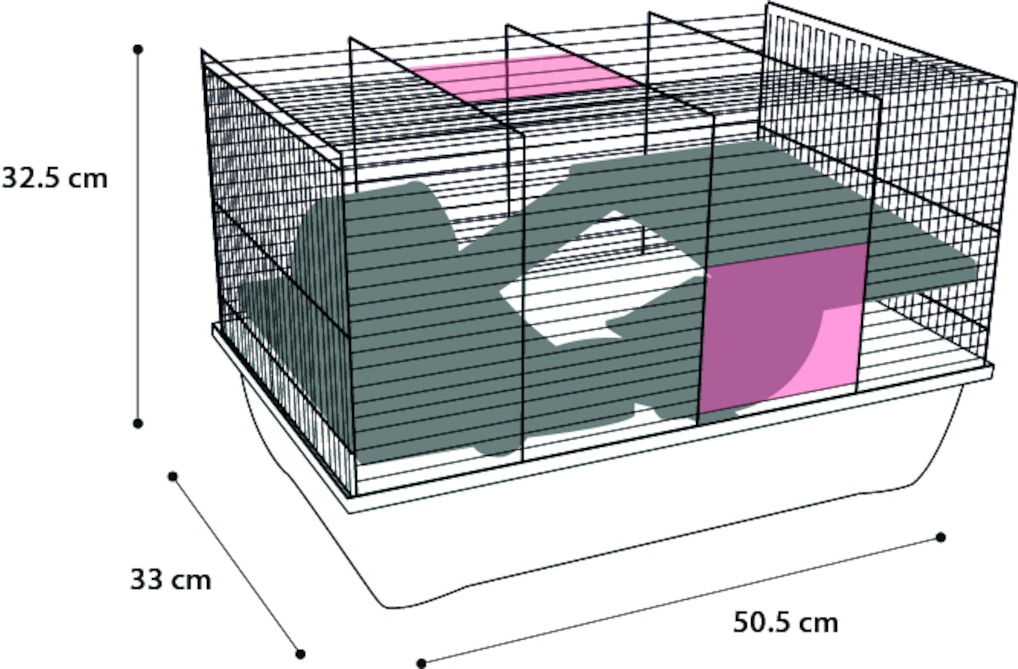 Flamingo Cage Jaro 2 Blue Black