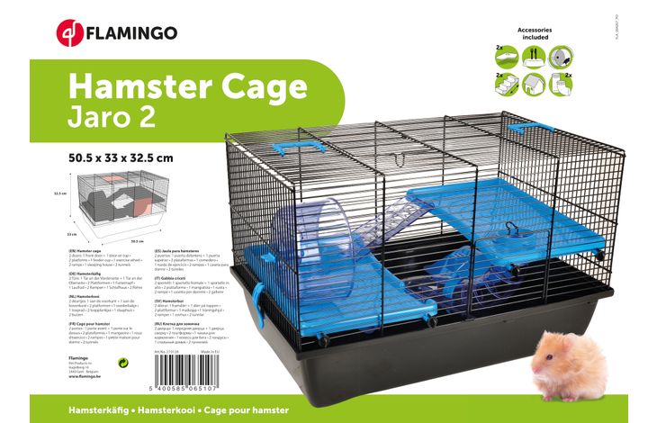 Flamingo Cage Jaro 2 Blue Black