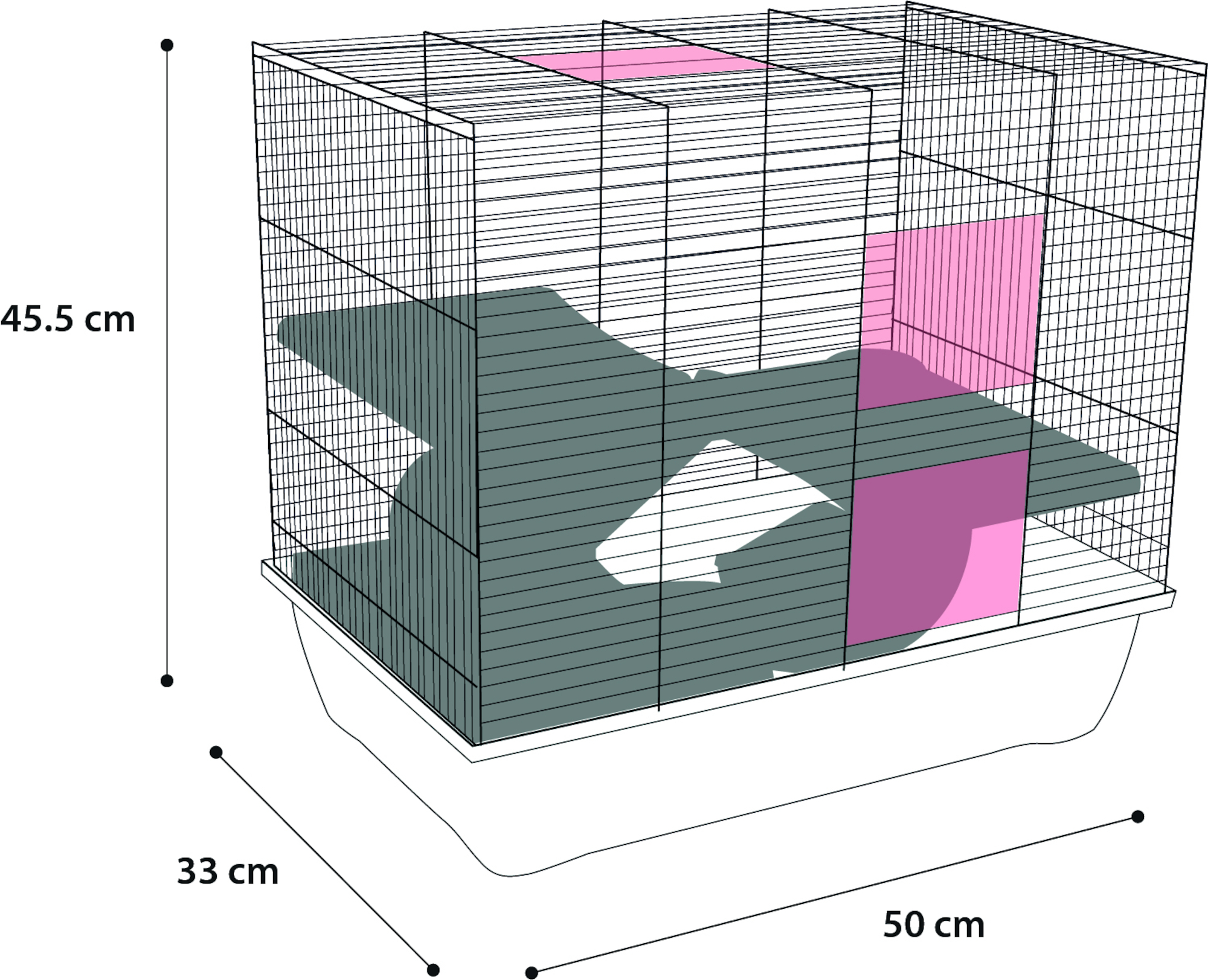 Flamingo Kooi Jaro 3 Blauw Zwart