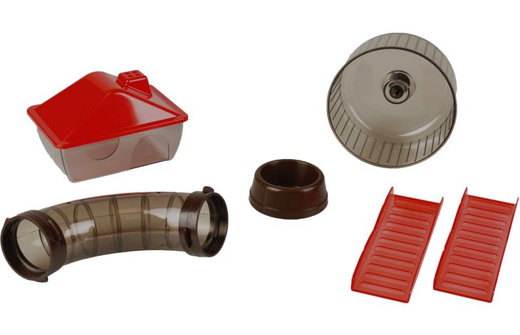 Flamingo Cage Vico 2 Bordeaux Black