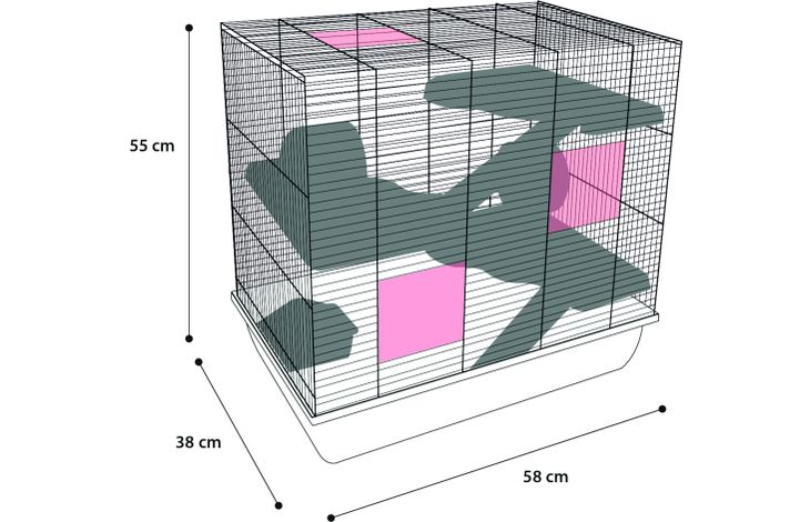 Flamingo Cage Jaro 4 Blue Black