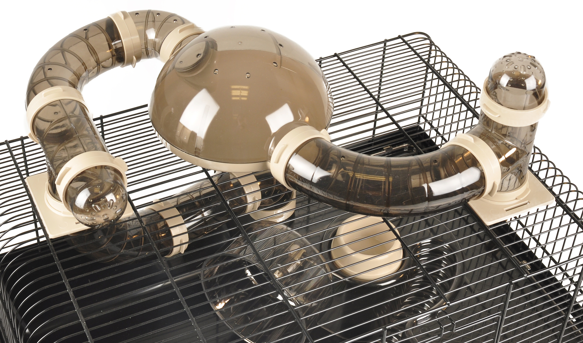 Flamingo Cage Figo Beige Brown Black